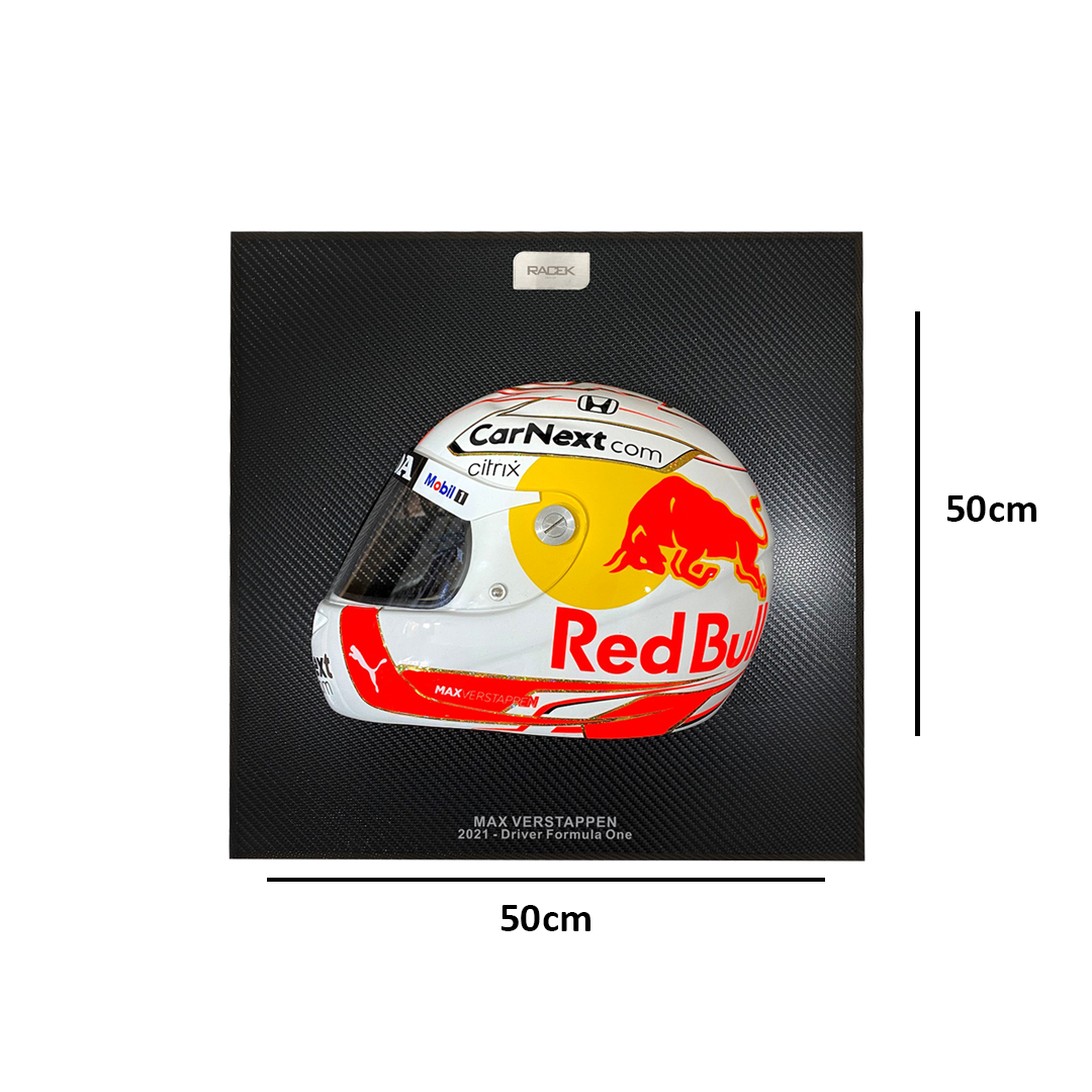 Framed Helmet Max Verstappen 2021