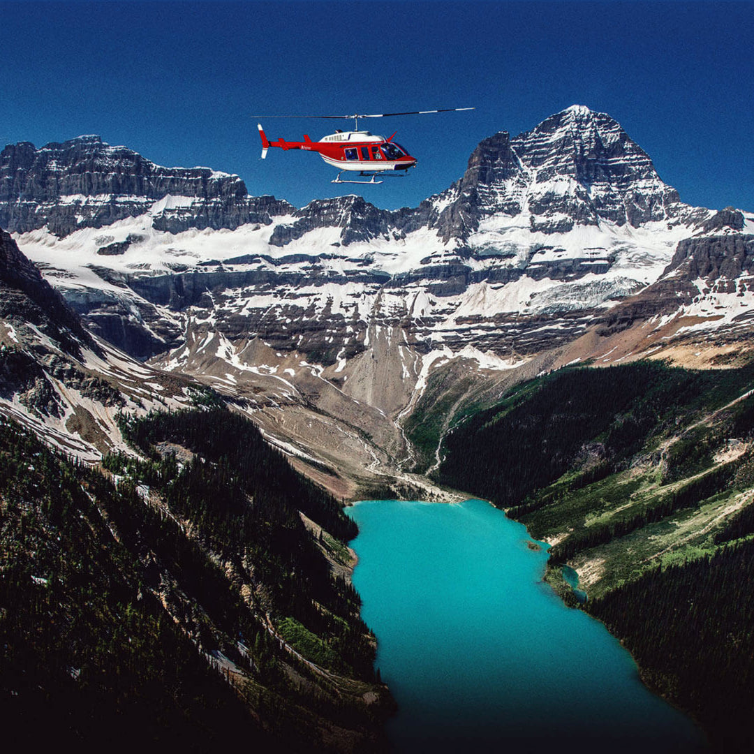 Canadian Rockies Panoramic Helicopter Flight